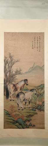 A Ai qimeng's horse painting