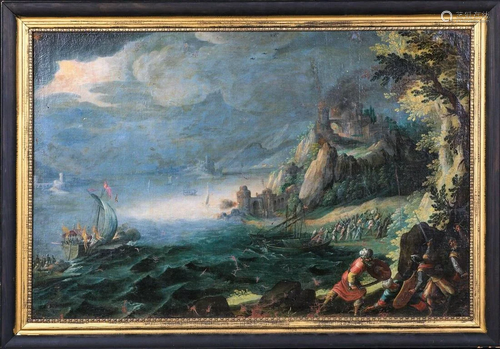 Turkish Invasion Of Lepanto Oil Painting