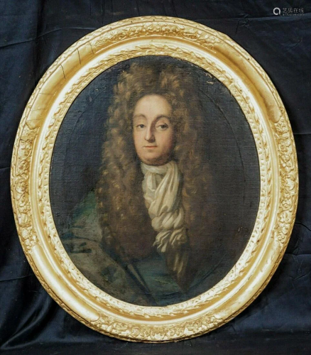 Portrait Mr Christopher Sanderson II (1617-1693) Oil
