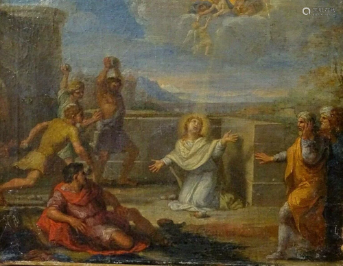 Stoning Of St Stephen Martyr Oil Painting