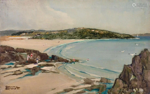 orthmeor Beach Oil Painting