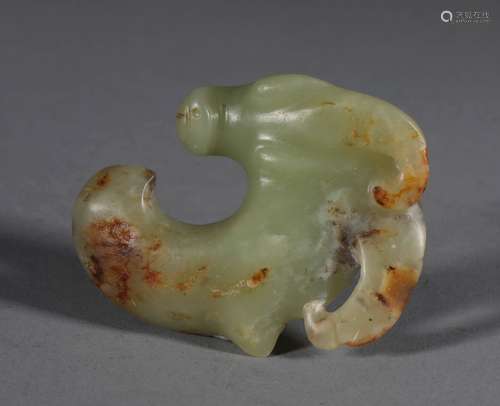 Hongshan Culture - Dragon Shape Jade Pendant