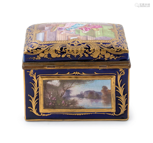 19 Century French Sevres Porcelain Box