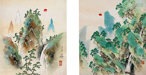 Mid Century Chinese Watercolor