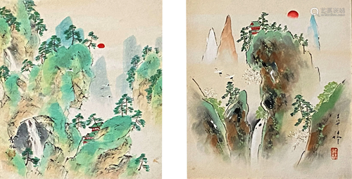 Mid Century Chinese Watercolor