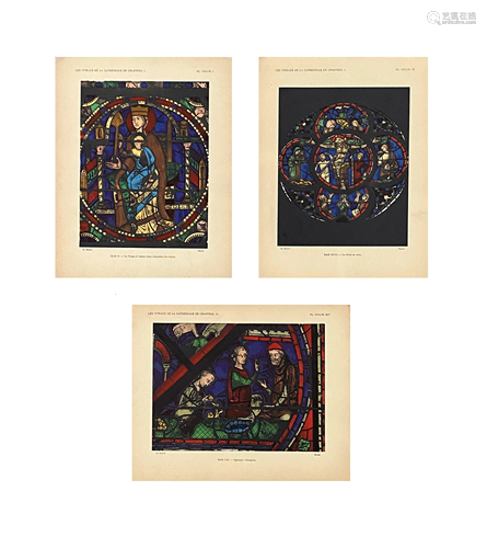 The Stained Glass Windows Of Chartres Cathedral Prints