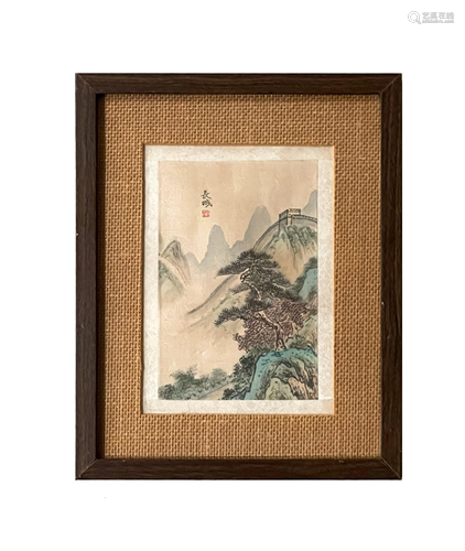 Antique Chinese Watercolor Signed