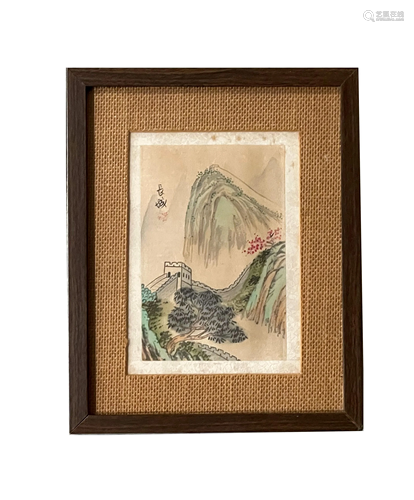 Antique Chinese Watercolor Signed