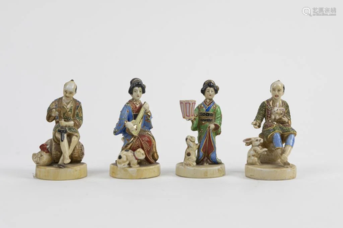 FOUR BEAUTIFUL JAPANESE FIGURES