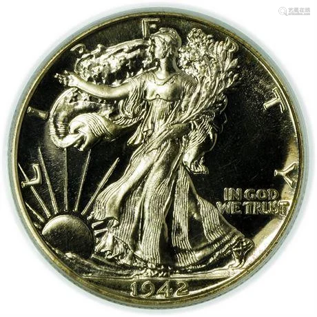 1942 Proof Walking Liberty Half Dollar PCGS PR-64