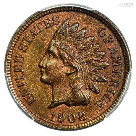 1908 Indian Head Cent PCGS MS-64 RB