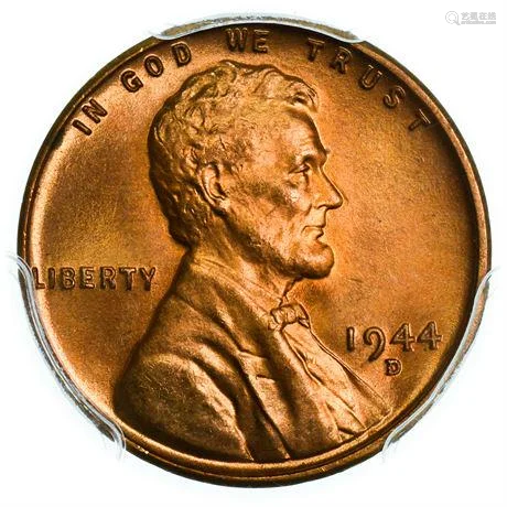 1944-D Lincoln Wheat Cent PCGS MS-66 RD