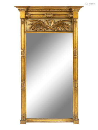 A Regency Style Giltwood Pier Mirror