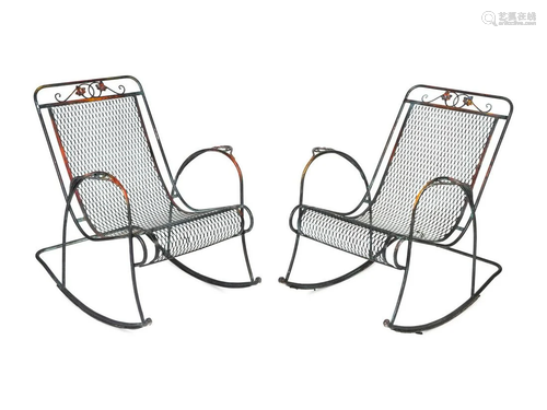 A Pair of Salterini Sea Island Group Rocking Chairs