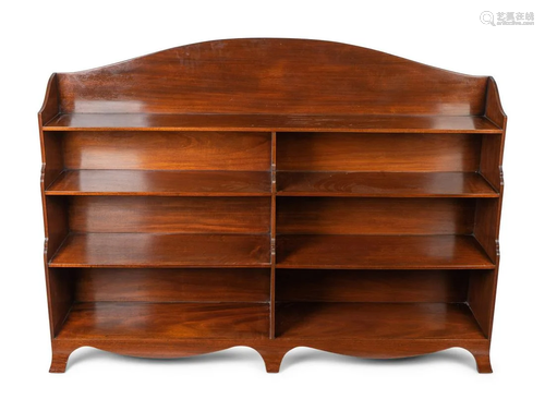 An Edwardian Mahogany Waterfall Front Double