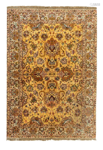 A Persian Design Wool Rug 7 feet 3 inches x 5 feet.