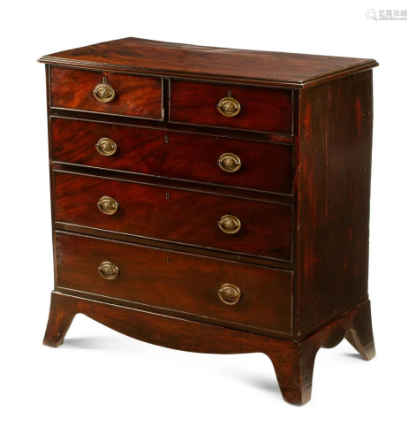 A George III Style Mahogany Chest of Drawers Height 41