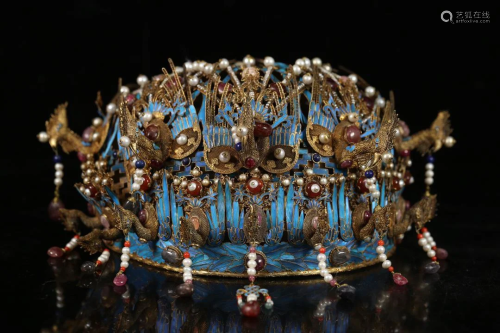 A Chinese Gilt Silver Coronet