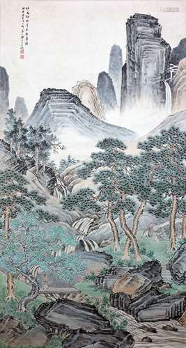 郑师玄 山水