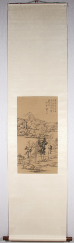 A Chinese Scroll Painting By Wen Zhengming