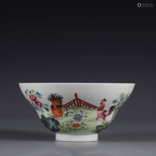A Famille Rose Chikdren Painted Porcelain Bowl
