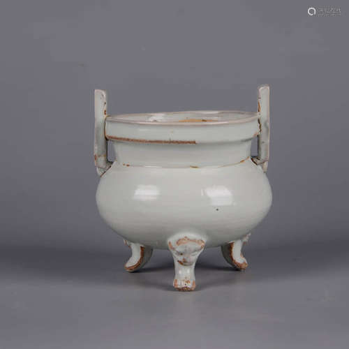 A Shufu Glaze Porcelain Three-legged Incense Burner