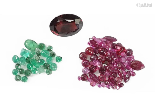 A Collection of Unmounted Gemstones.