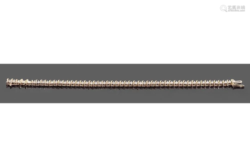 A Diamond Line Bracelet.