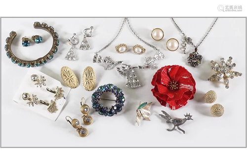 A Collection of Costume Jewelry.