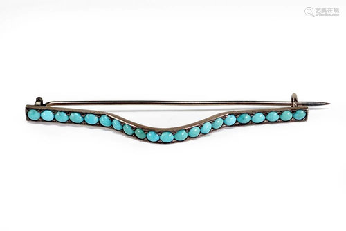 An English Turquoise Brooch.