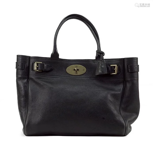 A Mulberry Black Leather Handbag.