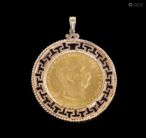 An Austrian Gold Coin Pendant.