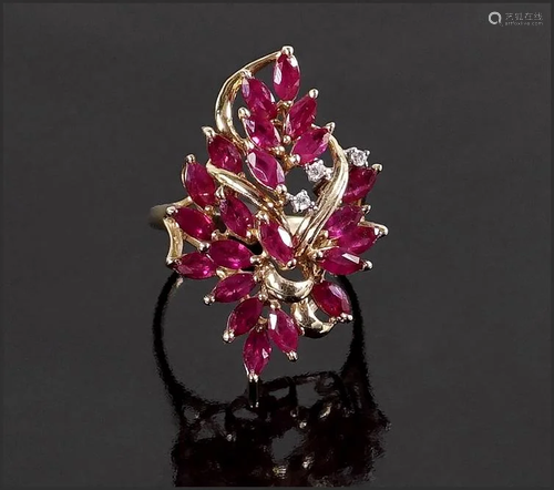 A Ruby Cocktail Ring.