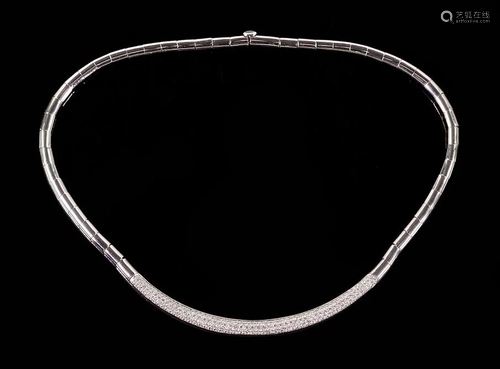 An H. Stern Pave Diamond Necklace.