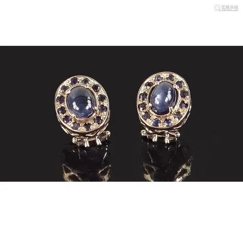 A Pair of Sapphire Earrings.