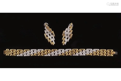 A Suite of Gold & Diamond Jewelry.