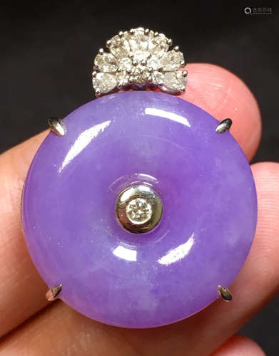 ICY PURPLE JADEITE PENDANT