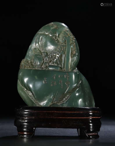 SOAPSTONE FIGURE STORY SEAL