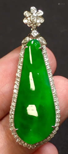 ICY GREEN JADEITE PENDANT