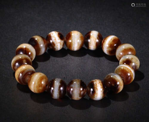 TIBETAN DZI BEADS STRING BRACELET