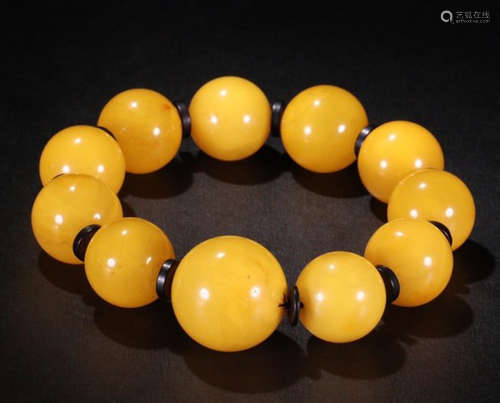 BEESWAX BEADS STRING BRACELET