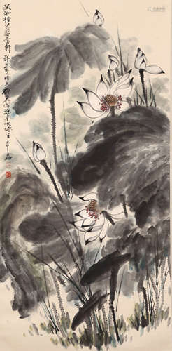 A Chinese Lotus Painting