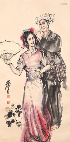 A Chinese Figure Painting