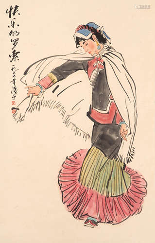 A Chinese Figure Painting