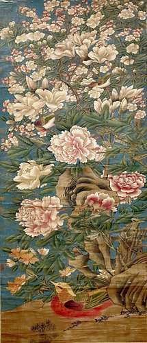 A Chinese Flowers&bird Painting, Huang Jucai Mark