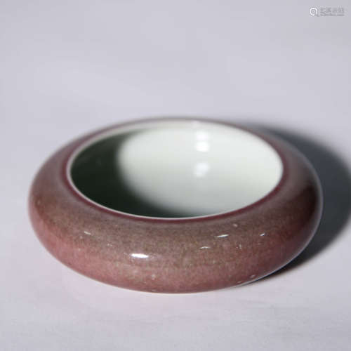 A Cowpea-red-glazed Porcelain Washer