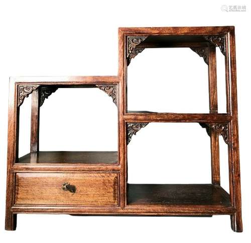 Chinese Huanghuali Wood Stand Qing