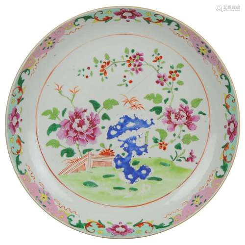 Chinese Famille Rose Porcelain Plate