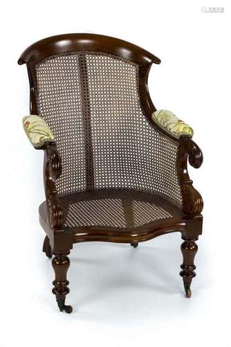 Mahogany Wood Library Chair William IV