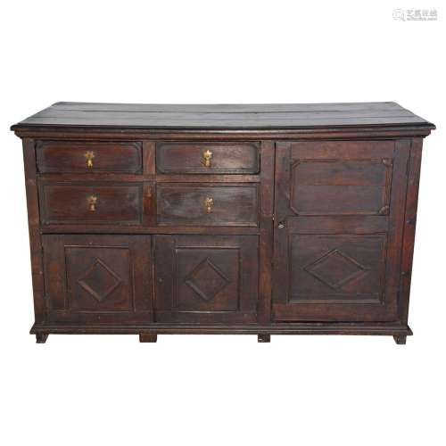 Oak Wood Sideboard Willam And Mary